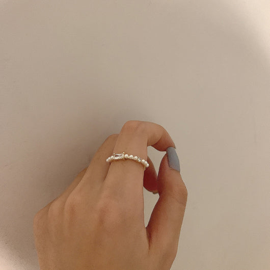 Anillo Ajustable de Perla y Circonia - Diseño Versátil - Image 8