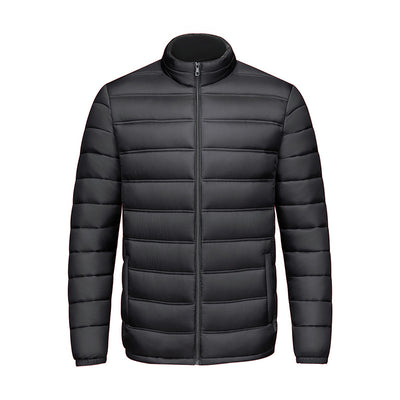 Chaqueta Acolchada de Algodón con Cuello Alto y Cierre - Image 4