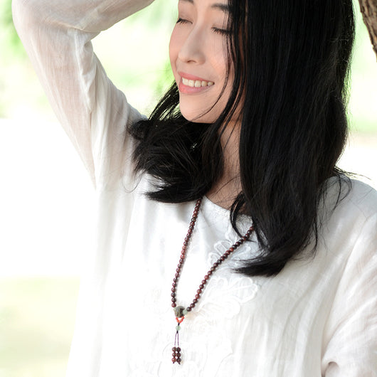 Pulsera de Cuentas de Jade Hongshi Dongling - Image 9