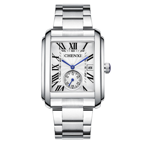 Reloj de Hombre Acero Inoxidable Cuadrado Resistente al Agua con Pulsera Personalizable - Image 5