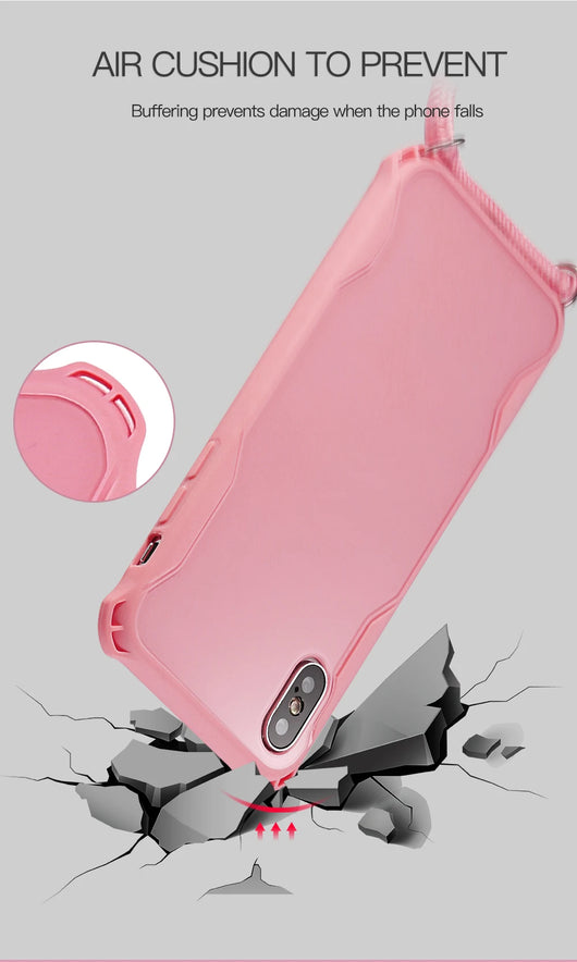 Funda de Celular Apple con Cadena Colgante en Colores Caramelo - Image 7
