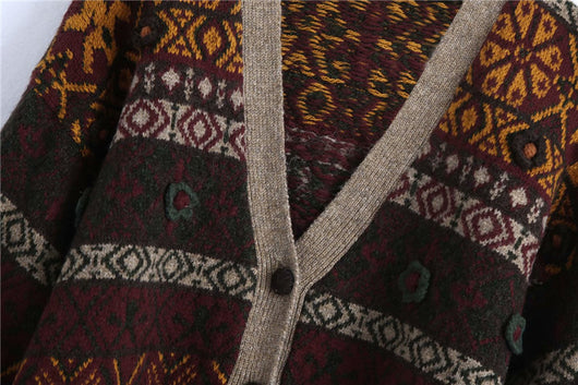 Cardigan Entallado de Punto Fino para Mujer - Cuello en V, Manga Larga, Abrigo Cálido Europeo - Image 4