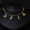 Customized English alphabet necklace Dorado 4 letters