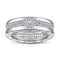 Anillo Ancho para Hombre con Diamantes Micro Incrustados