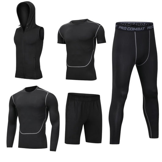 Conjunto Deportivo 5 Piezas de Secado Rápido para Gym y Actividades al Aire Libre - Image 6