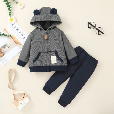 Conjunto de Sudadera con Capucha y Pantalón para Niño - Outfit Deportivo Otoñal - Image 24