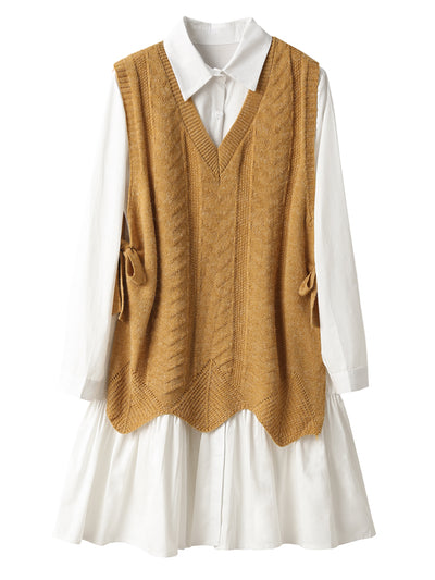 Vestido Camisero Universitario Manga Larga - Efecto Adelgazante - Image 13