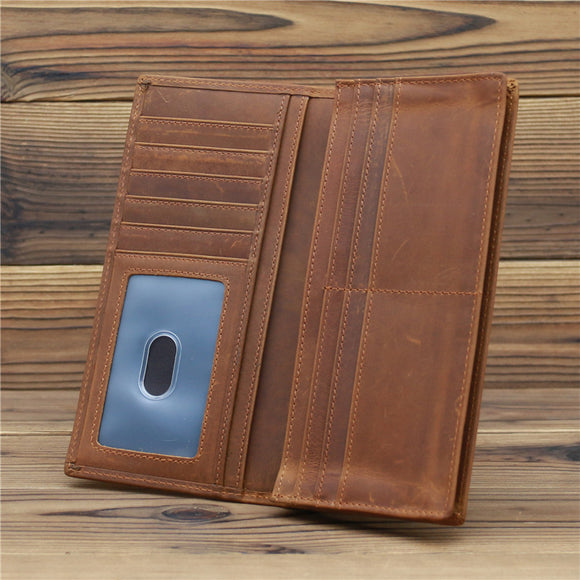Cartera Retro de Cuero Vacuno Premium