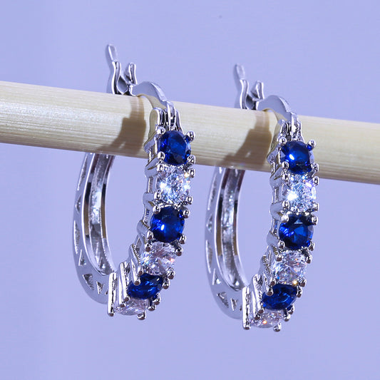 Aretes de Circonia Multicolor