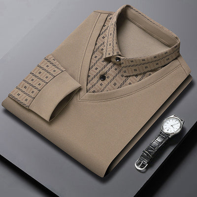 Suéter Falsa Doble Capa para Hombre - Prenda Base Versátil - Image 8
