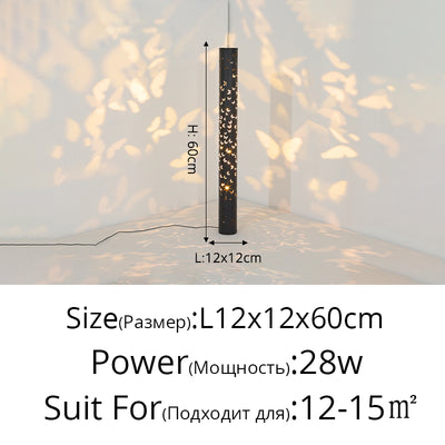 Lámpara Vertical Minimalista para Mesita de Noche con Luz de Ambiente - Image 9