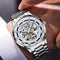 Reloj Mecánico Automático para Hombre con Esfera Transparente Doble