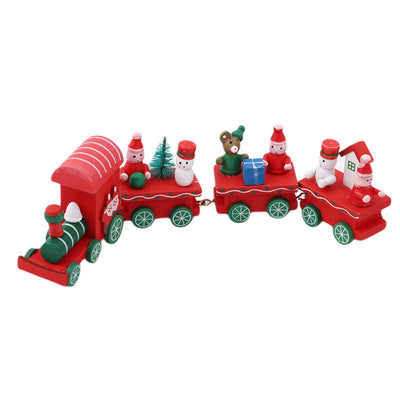 Set de 4 Trenes de Madera Miniatura para Niños - Image 12