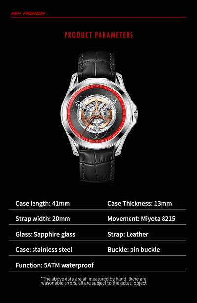 Reloj Automático para Hombre con Esfera Esqueletizada - Image 13