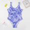 Traje de Baño Entero Tie-Dye Estilo Europeo Moderno