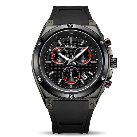 Reloj Deportivo Multifuncional para Hombre con Correa de Silicona