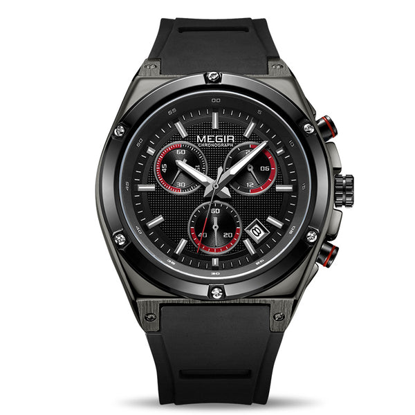 Reloj Deportivo Multifuncional para Hombre con Correa de Silicona