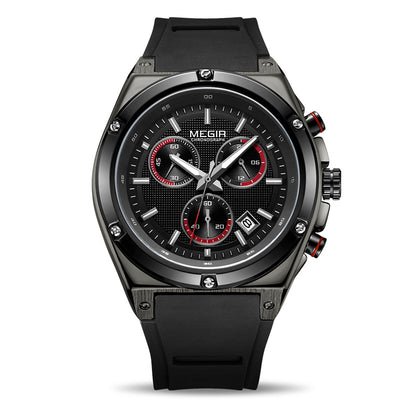 Reloj Deportivo Multifuncional para Hombre con Correa de Silicona