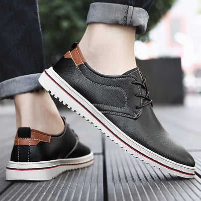 Zapatos de Cuero Genuino para Hombre Estilo Británico