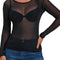 Roundneck Long Black - S
