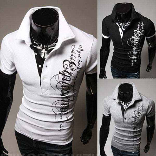 Camisa Casual para Hombre con Estampado de Águila Grande y Cuello Solapa