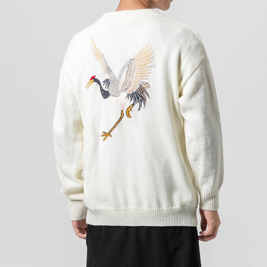 Sudadera Suelta con Bordados para Hombre - Image 2