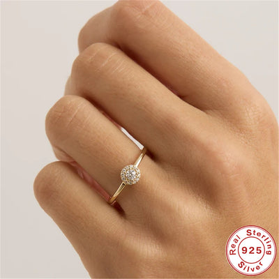 Anillo de Moissanita con Esquinas Redondeadas Wind en Oro 18K - Image 8