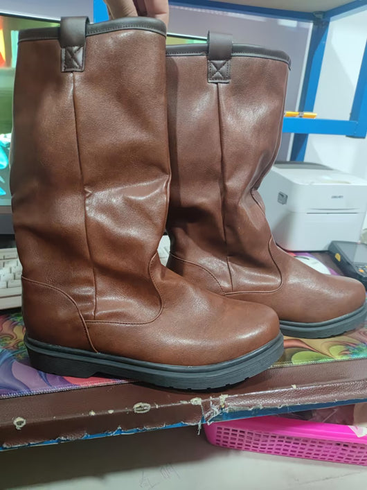 Botas Planas Cálidas Acolchadas para Mujer Talla Grande - Image 8