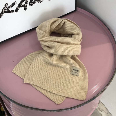 Bufanda Tejida Suave en Colores Lisos - Abrigo Versátil para Mujer - Image 39