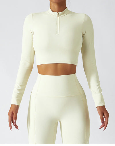 Conjunto Deportivo de Manga Larga con Soporte Torácico para Yoga y Running - Image 6