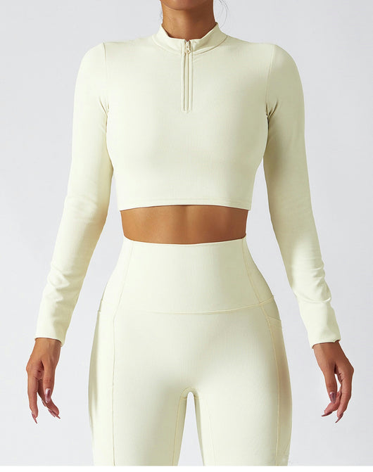 Conjunto Deportivo de Manga Larga con Soporte Torácico para Yoga y Running - Image 6