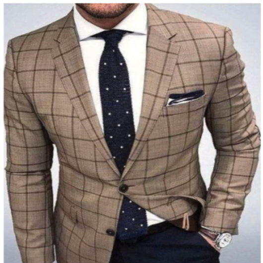 Saco de Cuadros Slim Fit para Hombre - Estilo Casual Moderno - Image 7