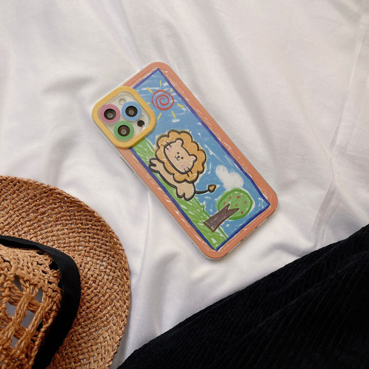 Funda Protectora Integral para Celular con Diseños de Animales Cartoon - Image 8