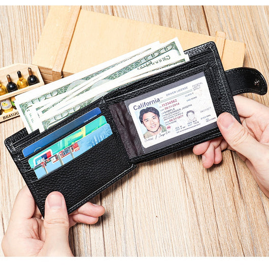 Billetera de Cuero para Hombre en Piel de Res Premium con Monedero - Image 9