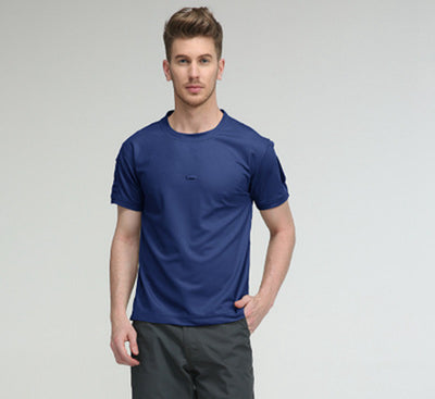 Camiseta Táctica Oversize Elástica de Secado Rápido para Entrenamiento - Image 10