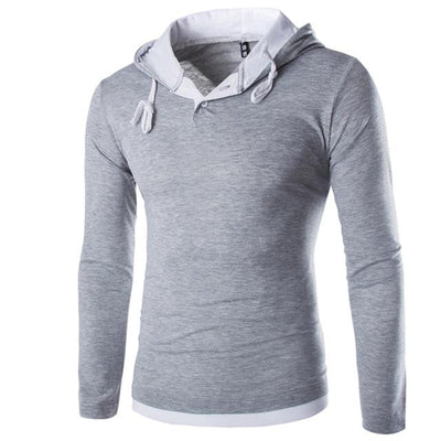 Sudadera Deportiva con Capucha y Costuras Decorativas para Hombre - Image 3