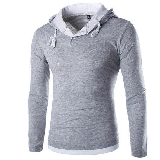 Sudadera Deportiva con Capucha y Costuras Decorativas para Hombre - Image 3