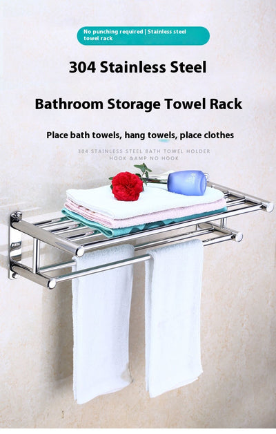 Toallero de Acero Inoxidable 304 Portátil para Baño - Image 16