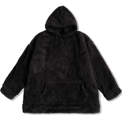 Chaqueta de Lana Polar con Capucha en Color Sólido para Hombre - Image 5