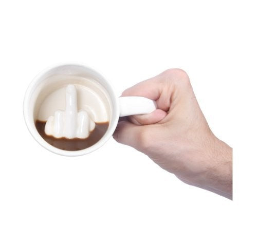 Taza de Cerámica con Diseño Irreverente - Taza Personalidad Dedo Medio - Image 2