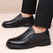 Sapatos Masculinos de Couro Legítimo com Cadarço - Estilo Social Casual