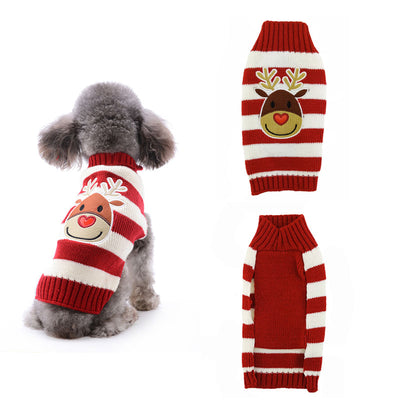 Ropa Navideña para Perros Pequeños con Pompones - Image 8