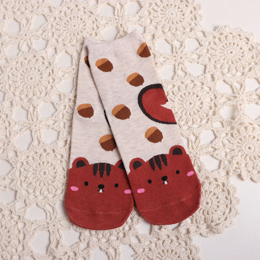 Calcetines de Algodón con Animales Cartoon para Mujer - Diseño Divertido y Cómodo - Image 7