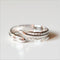Fashionable Beautiful Feather Plain Ring Plateado