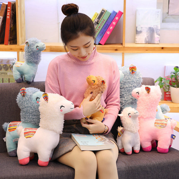 Peluche Alpaca Llama - Muñeco de Peluche Suave y Adorable