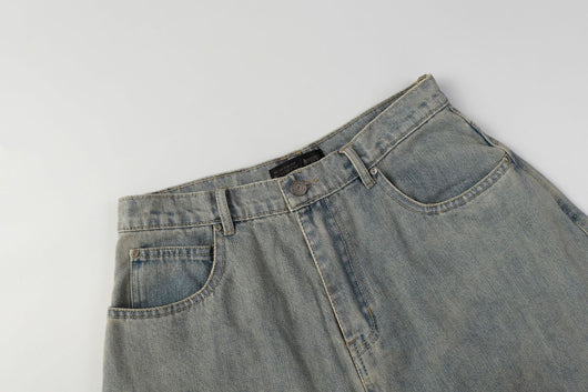 Jeans de Diseño Industrial Americano con Lavado Pesado - Image 18