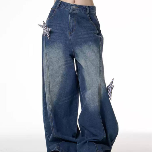 Pantalones Vaqueros Vintage Desgastados para Mujer - Image 7