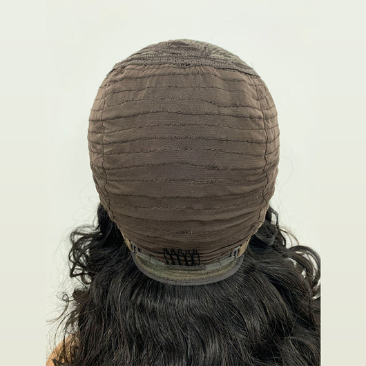 Peluca de Cabello Humano Rizado Ombré 1B/30 con Encaje Frontal - Image 4