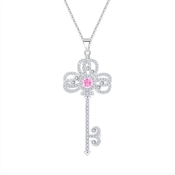 Collar Iris con Llave de Plata 925 y Diamantes - Diseño Minimalista Luxury - Image 5