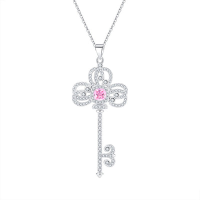 Collar Iris con Llave de Plata 925 y Diamantes - Diseño Minimalista Luxury - Image 5
